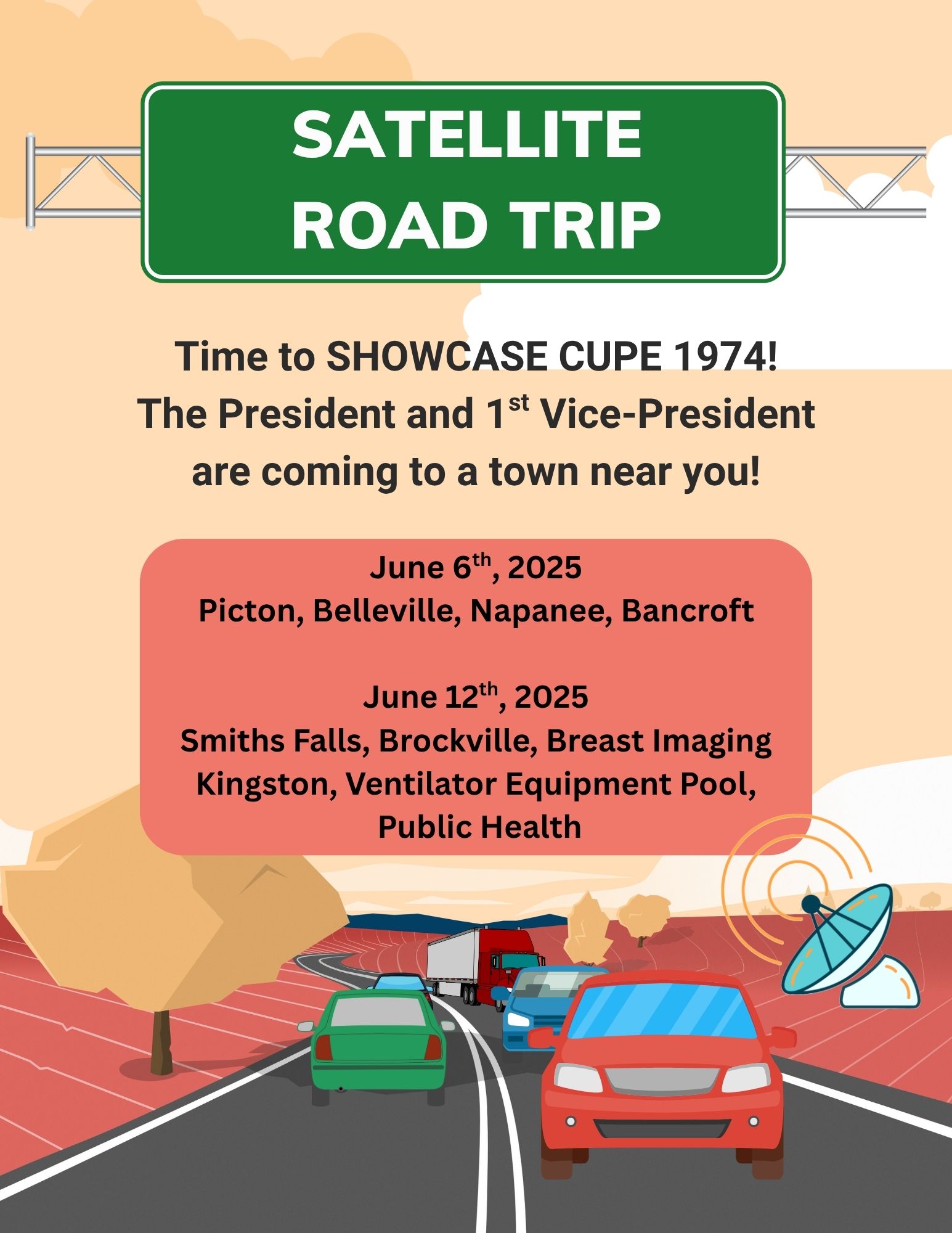 Satellite Rd Sa Satellite Road Trip - CUPE Local 1974